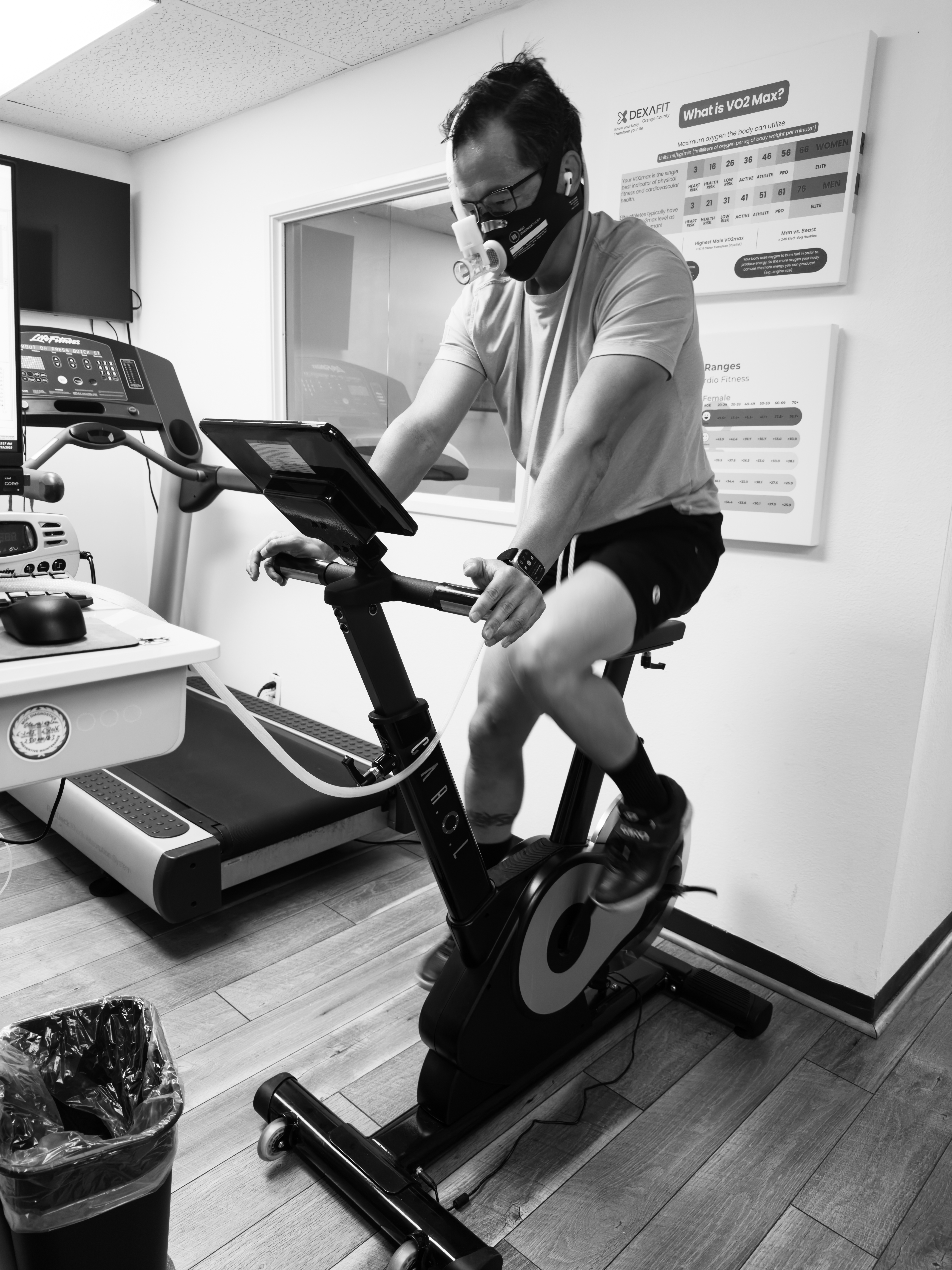 Jason during a GOVO2 ramp test session.