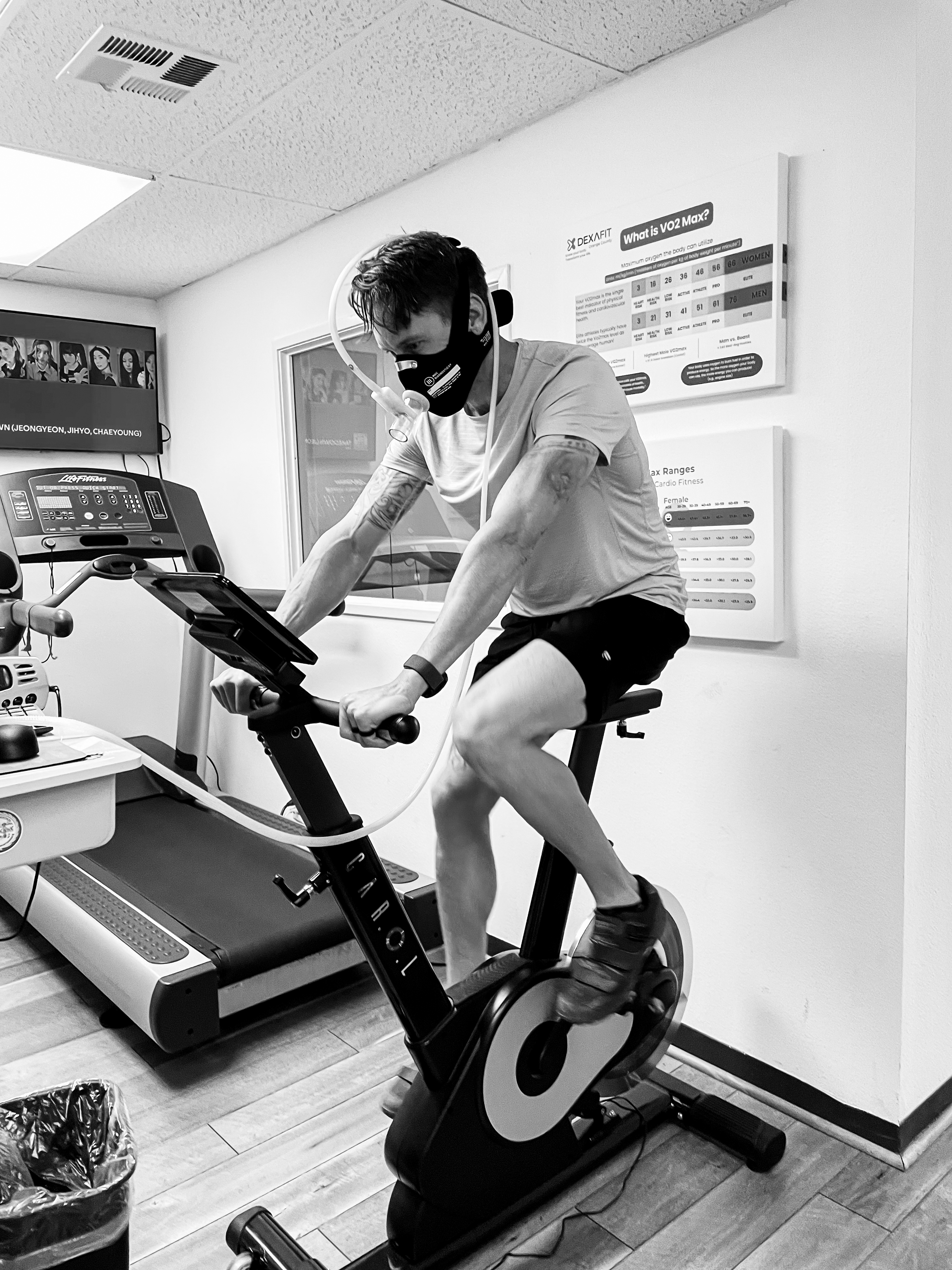 Steven during a GOVO2 ramp test session.